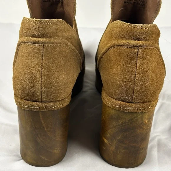 Matisse Platform Suede Boots Wood Soles Size 8 M "Joue" Exc - Picture 9 of 15